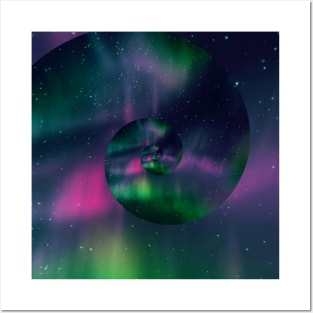 Galaxy Print Fantasy Space Northern Lights Posters and Art